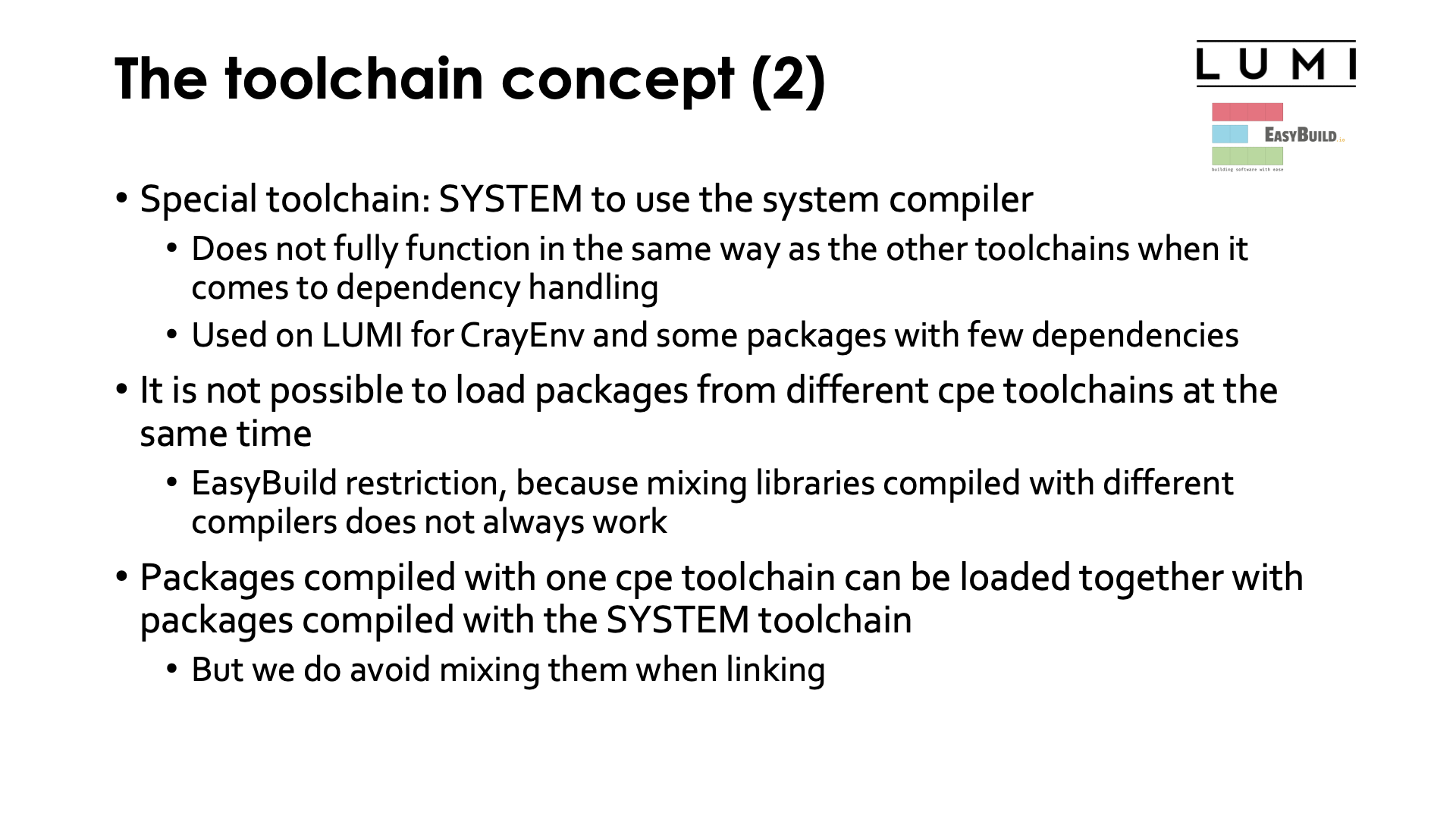 The toolchain concept 2