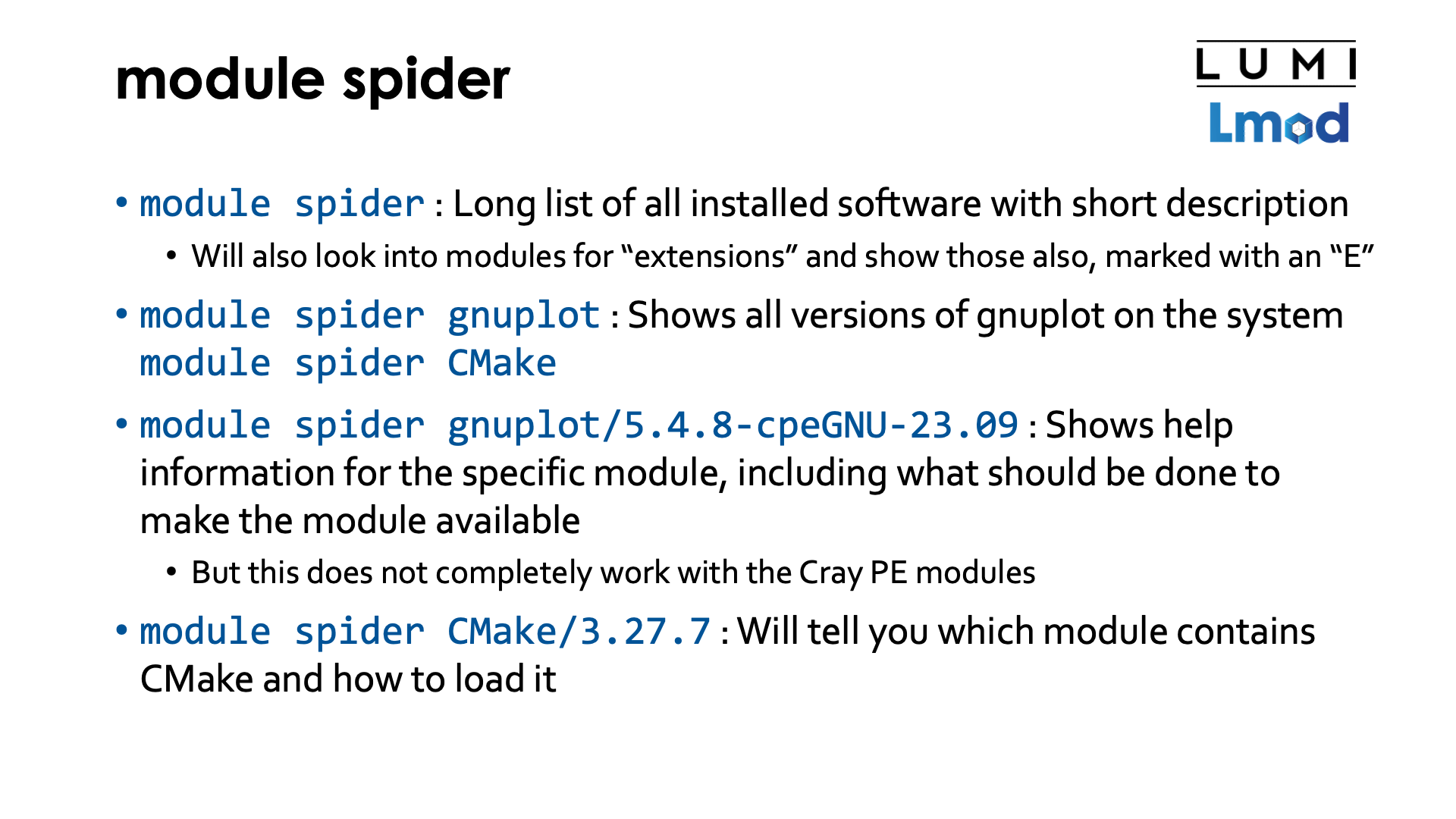 module spider