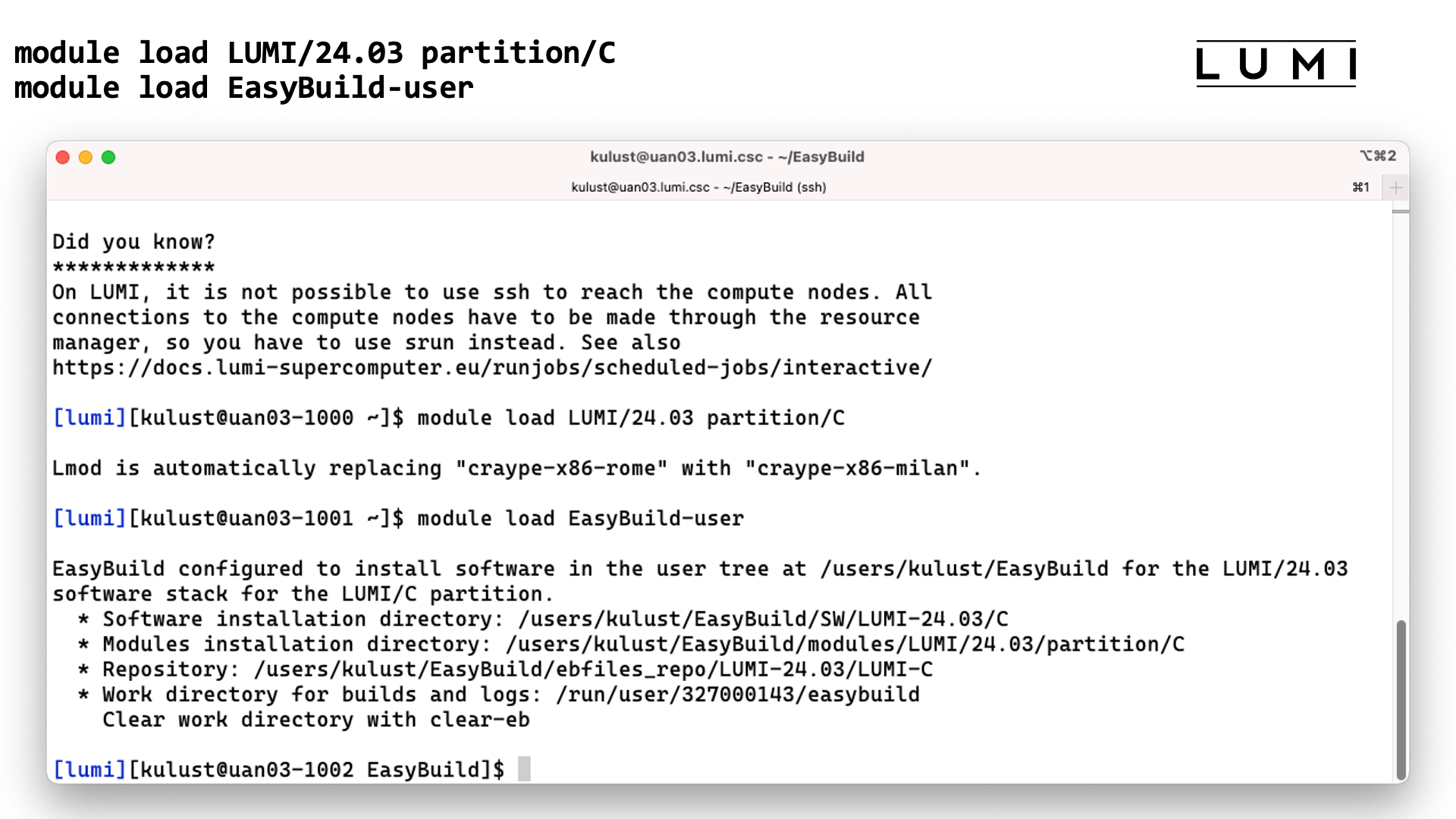 Step 2: Configure the environment - Demo