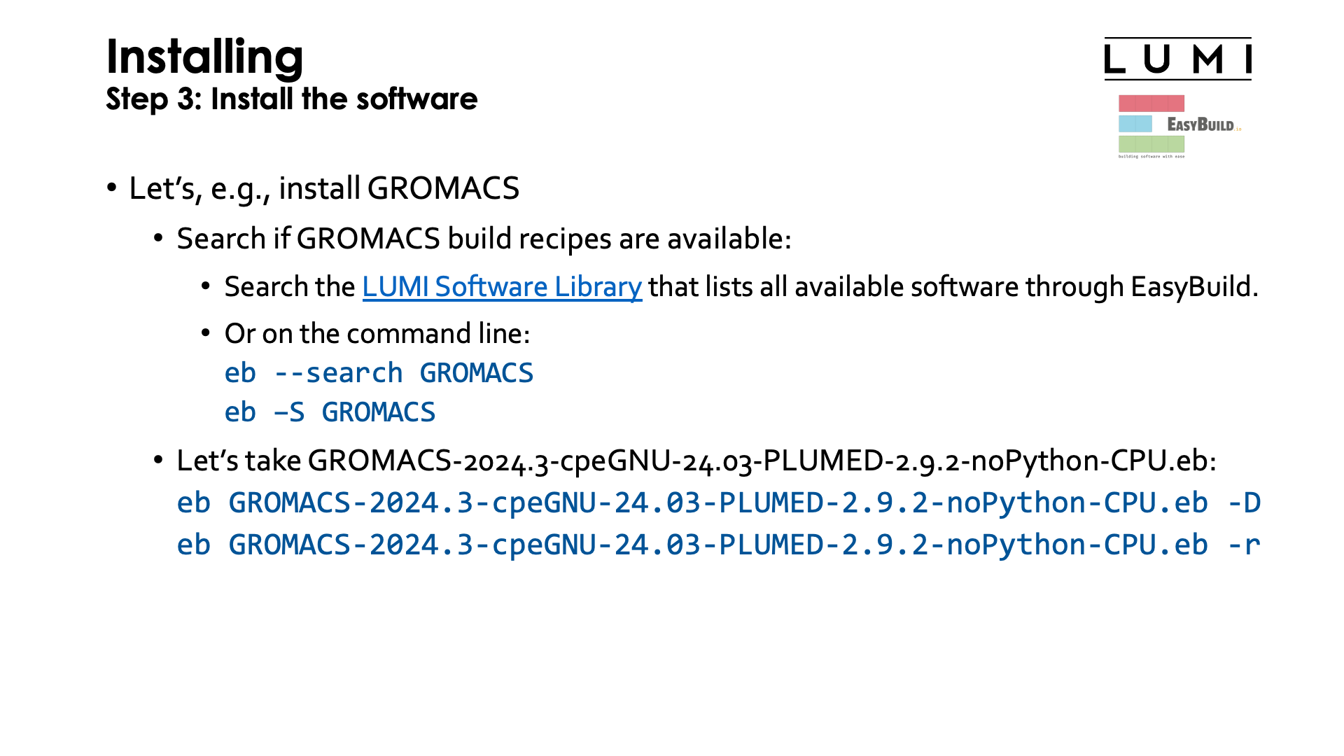 Step 3: Install the software