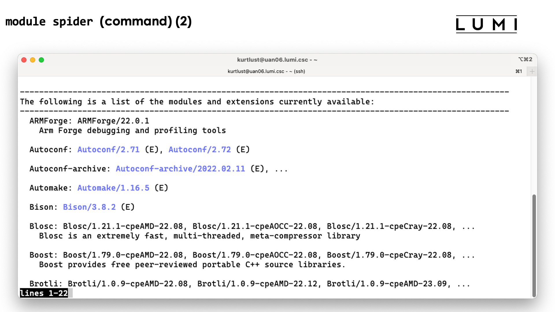 module spider demo slide 2