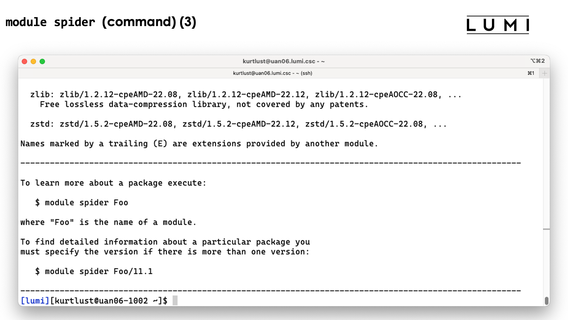 module spider demo slide 3