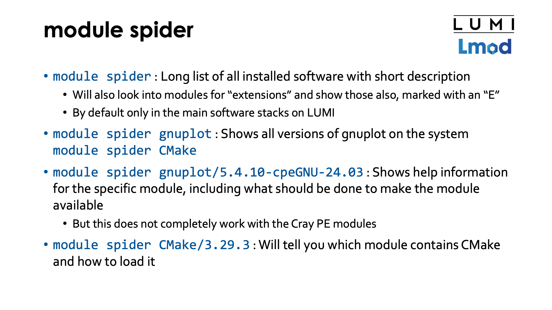 module spider